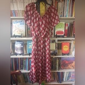 A.U.W. Maroon Jumpsuit Size 16